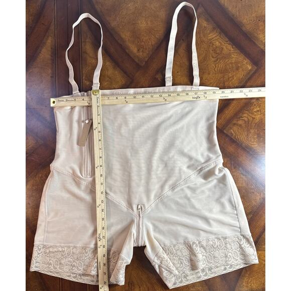 SHAPELLX Tummy Control Shapewear One Piece Shorts Side Zipper Body Shaper 6XL - Picture 7 of 10